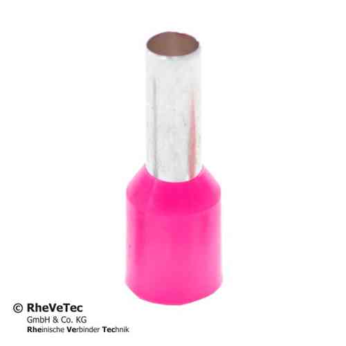 0,34 mm² Isolierte Aderendhülsen Pink